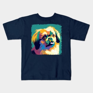 Tibetan Spaniel Pop Art - Dog Lover Gifts Kids T-Shirt